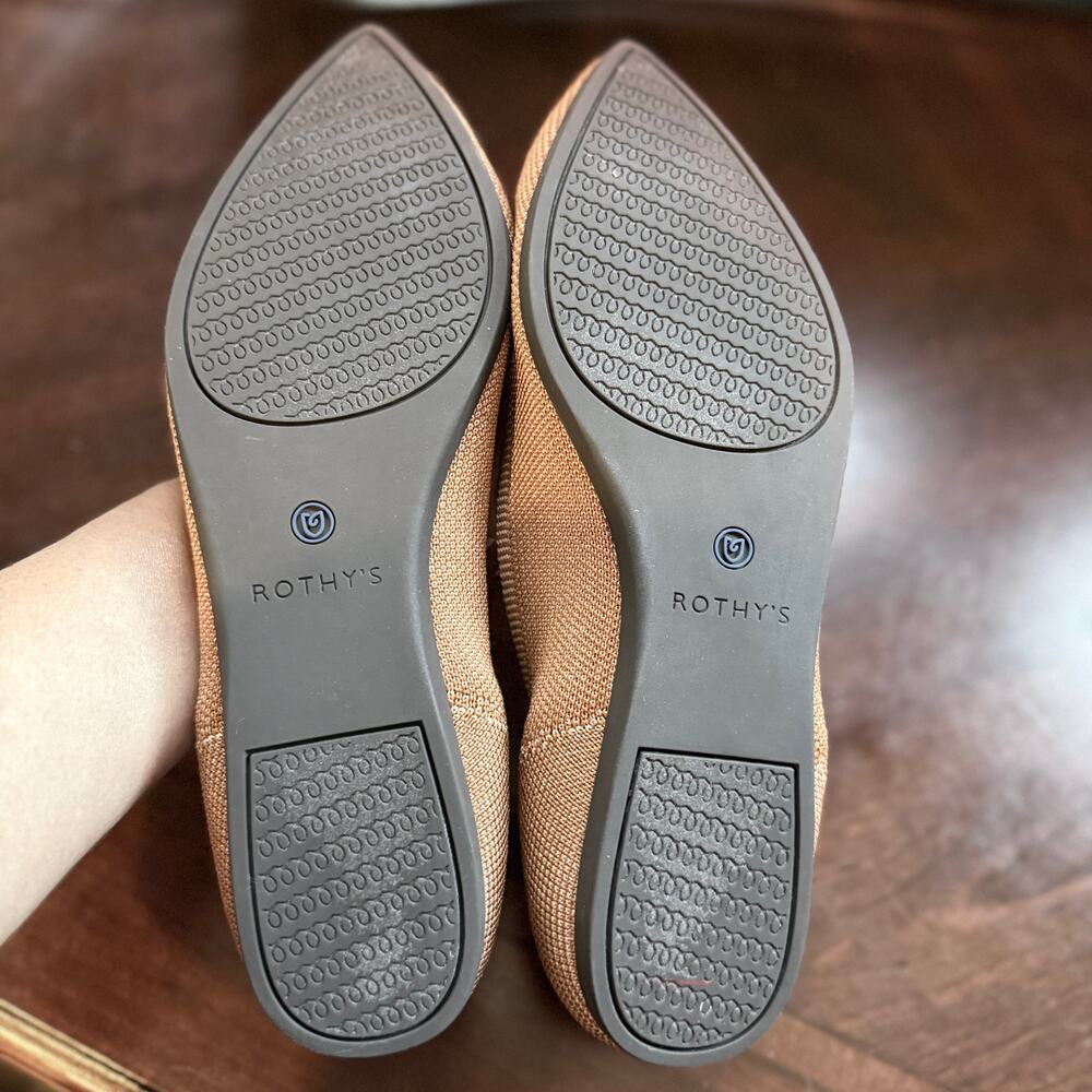 Rothy's The Point Women's Flats Fawn Sustainable Washable Shoes W7.5 - Picture 5 of 5